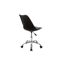 Silla de Oficina Ergonómica en Color Negro - 93-80x57x48 cm, Comodidad y Estilo Moderno para Trabajo y Estudio.